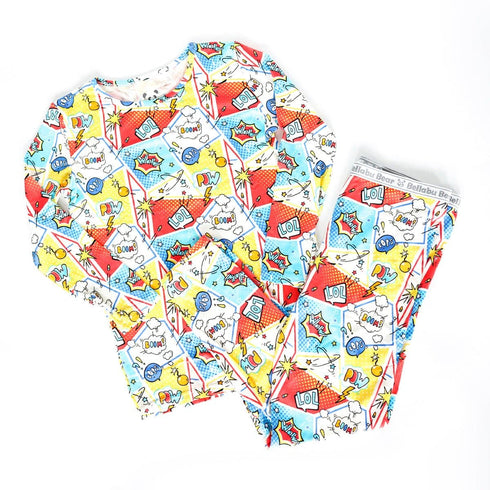 comic-hero-bamboo-kids-pajamas- - Sophia's Style -12
